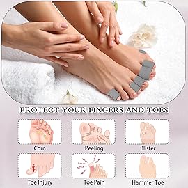 Blulu 24 Pieces Toe Tubes 0.98 Inches Cushion Tube Corn Pads for Toes Sleeves Soft Gel Protectors for Cushions Corns Blisters Calluses 3 Size(Gray,Assorted Sizes)