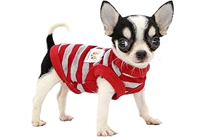 100% Cotton Striped Dog Clothes for Small Dogs