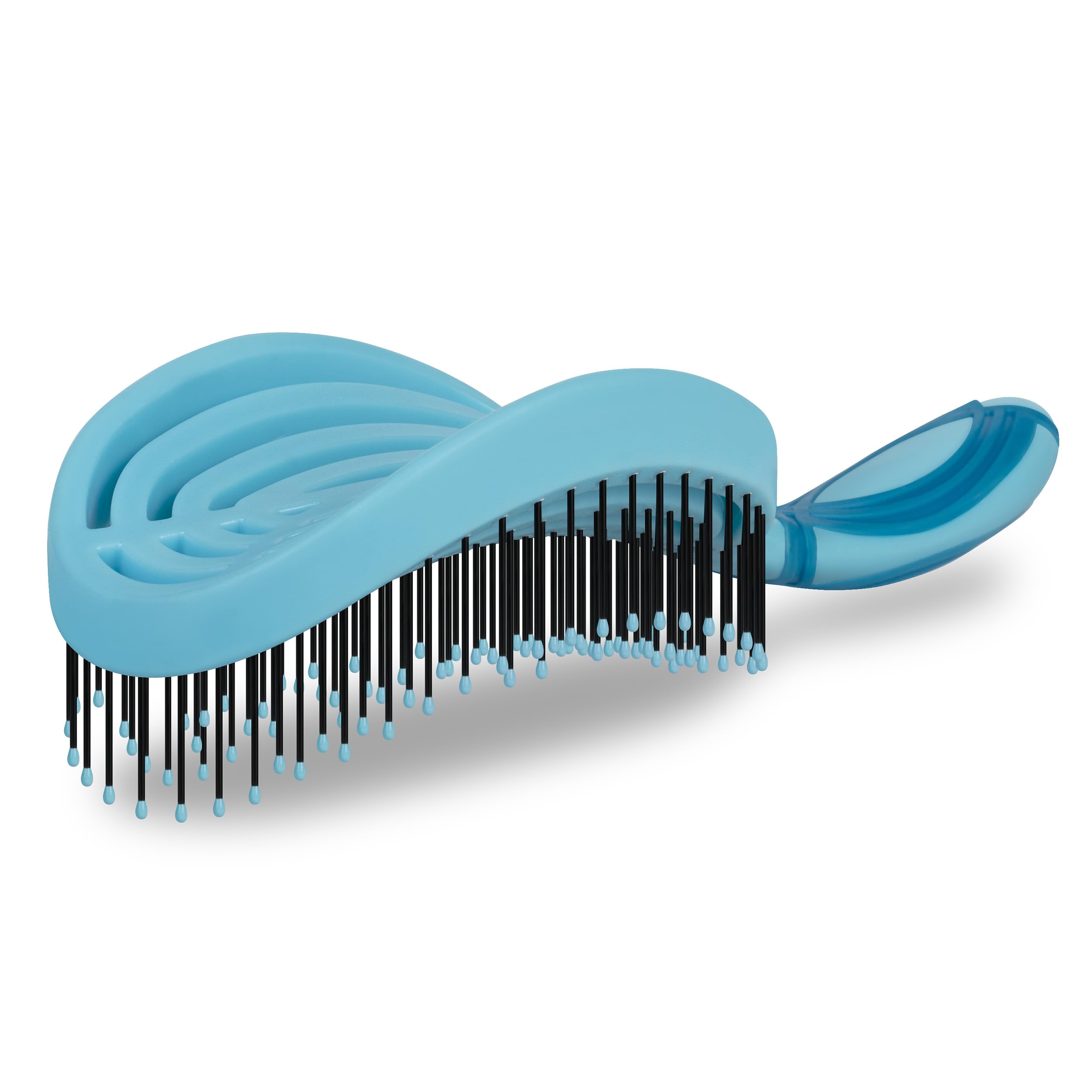 NuWay DoubleC Pro Professional Detangling Hair Brush – Patented Double Curve Scalp Care Brush for Gentle Detangling, Blow-Dry Styling & Wet or Dry