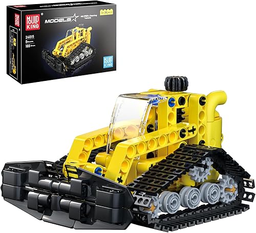 Miniatura 1 de Mould King Peluquero técnico de nieve, camión excavadora, juguetes de construcción, modelos STEM creativos 24015, kit de bloques de construcción,