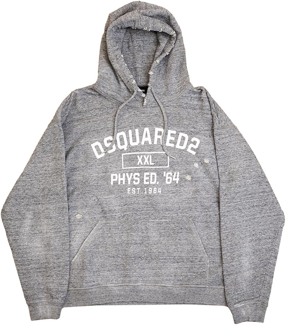 [ディースクエアード] フーディー S74GU0620 S25463 PHYS. ED. 64 Hoodie メンズ プルオーバーパーカー 961  GRAY グレー sizeXL [並行輸入品]