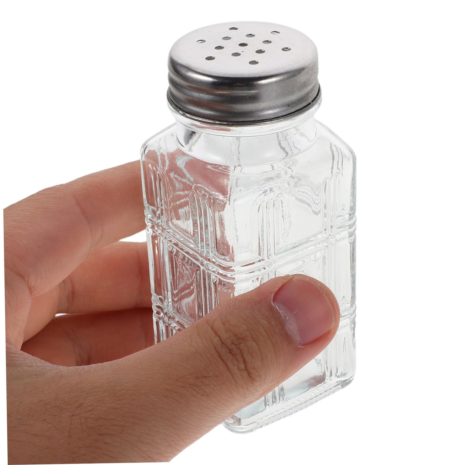 COLLBATH 16stücke Teilige Quadratische Gewürzgläser Aus Glas Mit Deckel Multifunktionale Gewürzbehälter Als Streuer Für Salz Und Gewürze Für Küche Und Zuhause