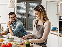 Vista 2 de Juego de cuchillos de cocina Damasco 3 piezas: cuchillos japoneses NSF aptos para alimentos con núcleo de acero VG10, juego de cuchillos de chef