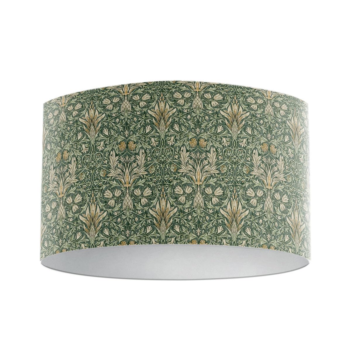 Harrison Cropper Forest Green William Morris Snakeshead Drum Lampshade (, 25Cm Diameter Ceiling Pendant)