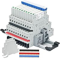 Vista 14 de Relé electromagnético 5VDC SPDT 6Amp, relés de alimentación con indicador LED, base de enchufe, riel DIN, ultra delgado de 6.2mm, certificación UL