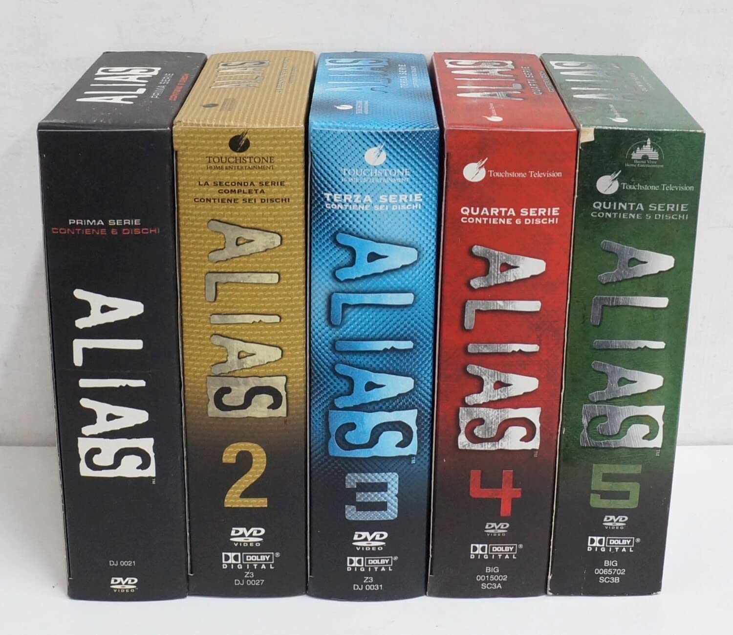 Alias. Serie Completa Stagioni da 1 a 5 (5 stagioni) (Episodi 105) (29 DVD) con Cofanetti. DVD in Italiano