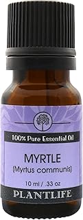 Plantlife Myrtle Aromatherapy Essential Oil - Straight from The Plant 100% Pure Therapeutic Grade - No Additives or Fillers - 10 ml