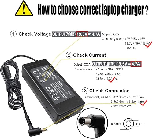 Miniatura 3 de Estación de acoplamiento para portátil de 19.5 V KDL-40R510C KDL-48R510C Adaptador de cargador de fuente de alimentación para Sony LCD TV Bravia