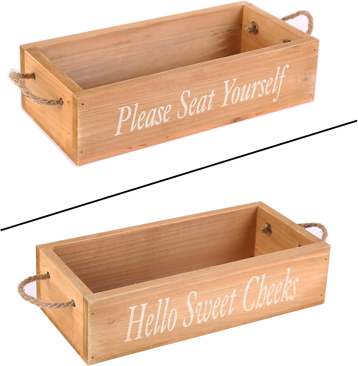 Farmhouse Bathroom Decor Box Decorative Storage Boxes Cute