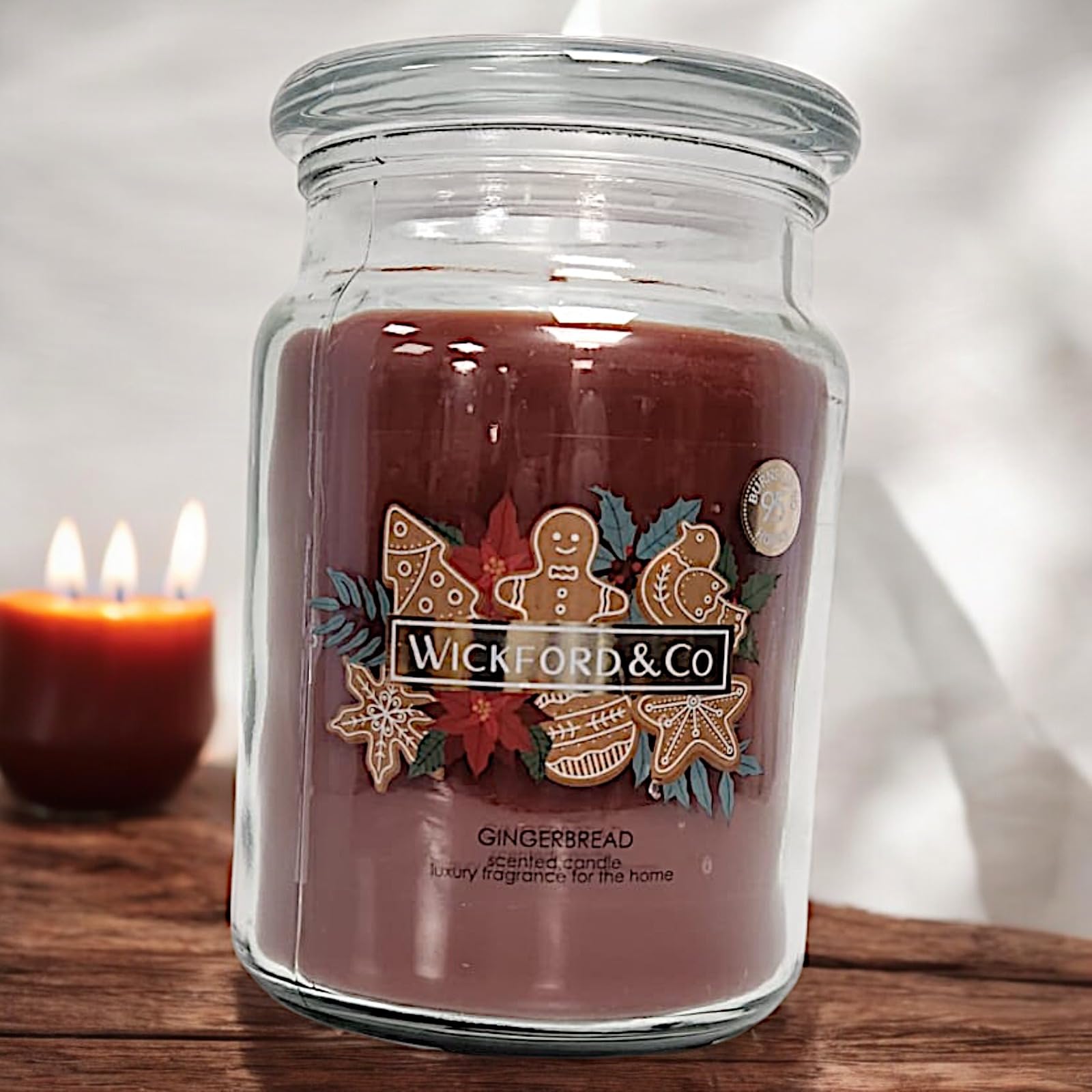 Wickford & Co Scented Candle Collection 5 Different Luxury Fragrances with 95 Hour Burn Time18 Oz Glass Jar with Lid (One Size - Image 2