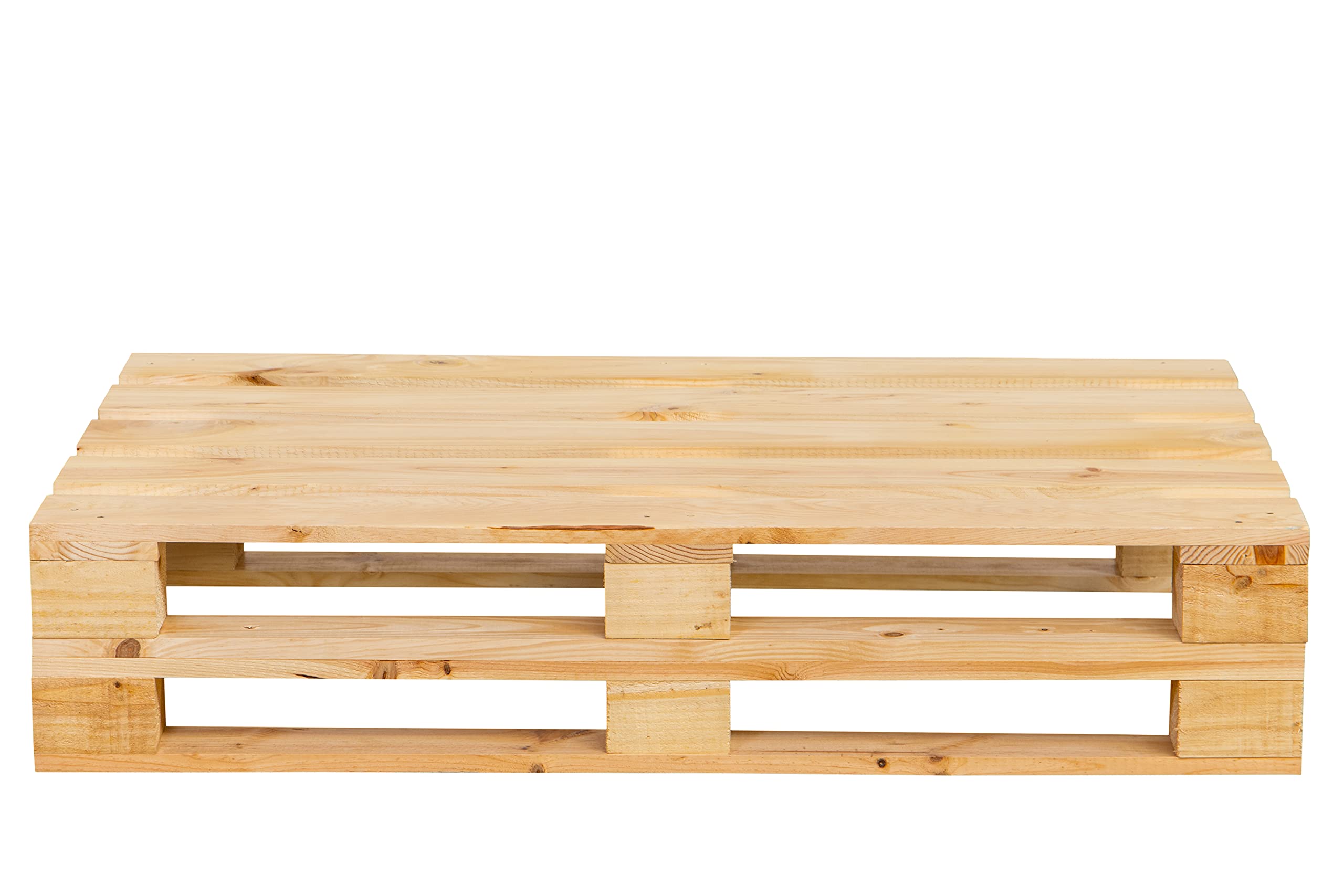 Panca di pallet levigata e piallata – per interni ed esterni poltrona/panchina per patio (80 x 80 cm, pino).