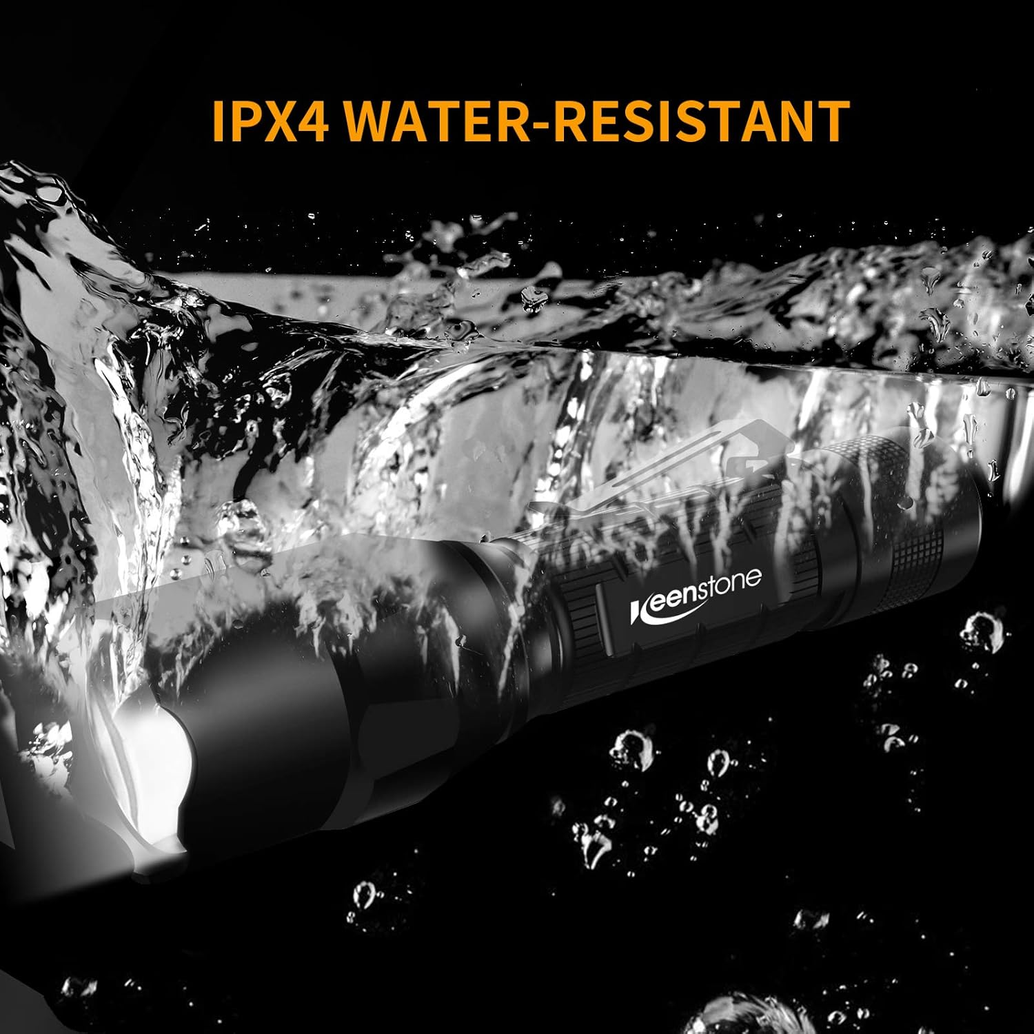 Tactical Flashlight with Picatinny Rail Mount, LED Weapon Light 800 Lumen Waterproof Tactical Flash Light for Outdoor Shooting Hunting Camping, Include with CR123A Lithium Battery and Portable Clip : Sports & Outdoors