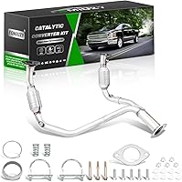 Vista 9 de Kit de convertidor catalítico delantero de ajuste directo Chevy Silverado GMC Sierra 1500 1999 2000 2001 2002 2003 2004 2005 2006 Avalanche Suburban