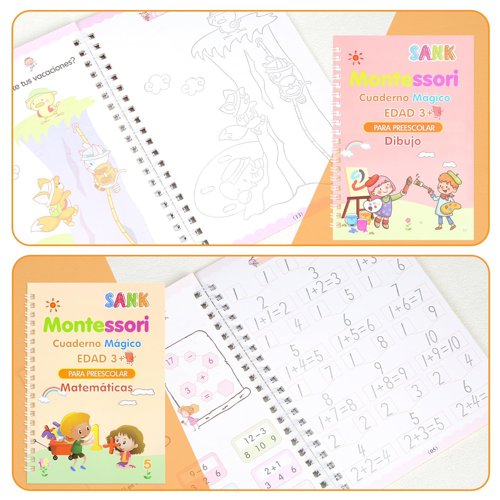 Apprendimento Scrittura Quaderni Calligrafia Magica Bambini - Scrittura Che  Scompare Pratica Scrittura Scompare, image size:1601x1601