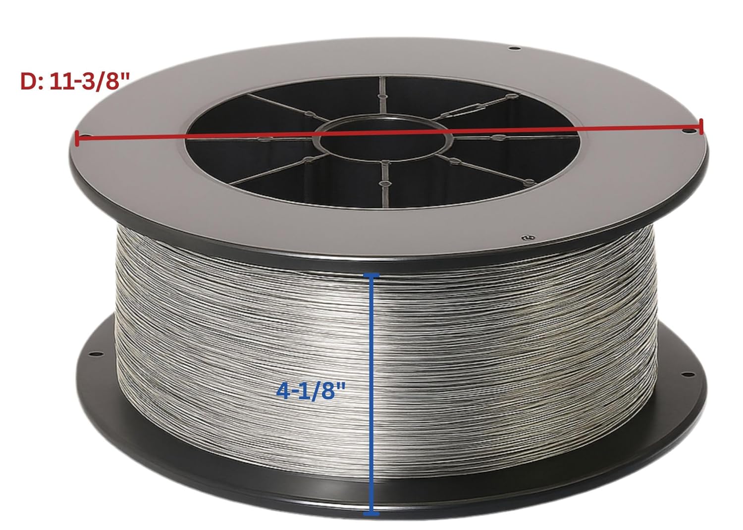E71T-1C/1M Mild Steel .045" Flux-Cored Welding Wire 33-Pound Spool (Gas Required)