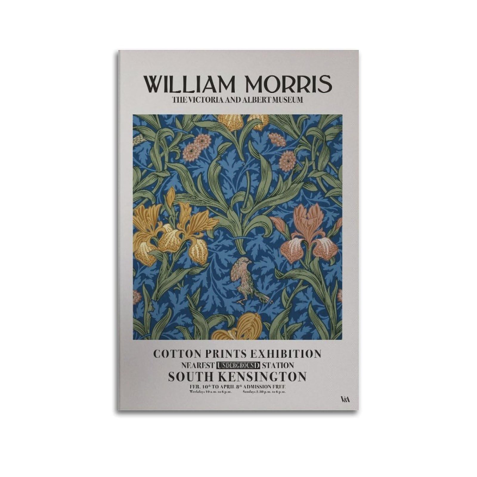 xiaoxiaoshen William Morris Botanical Nouveau Canvas Poster Wall Art Prints Room Aesthetic Murals Bedroom And Living Decorations 24x36inch(60x90cm)