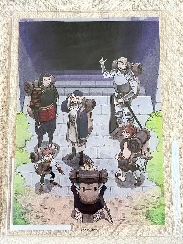 ダンジョン飯 ビッグアクリルイラストパネル マルシル　ファリン Amazon.co.jp: ダンジョン飯 イラストパネル A ライオス マルシル