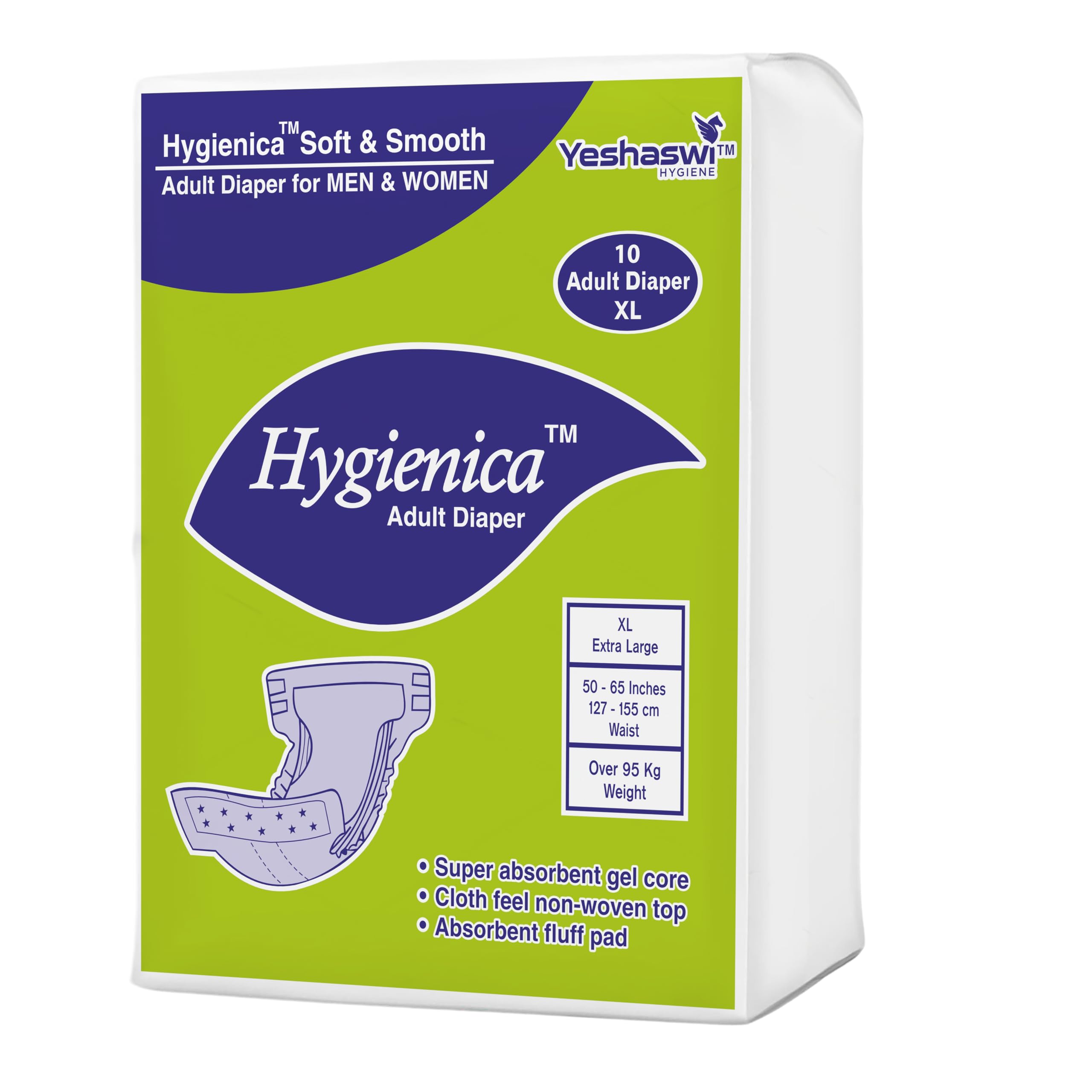 Adult Disposable Diapers, Tape-Type, Size-XL, In-Continence in Elderly, Pack of 1 (10 Pcs), High Absobancy, Odour Lock, Unisex-image-5