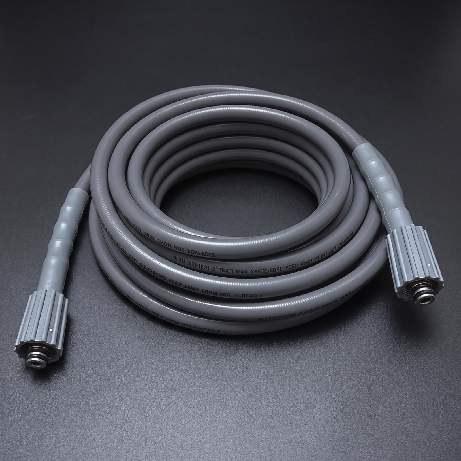 Tubo Flessibile con Raccordi Alta Pressione Tubo Idropulitrice con Attacco 14mm Universale per Autolavaggio, 100Ft