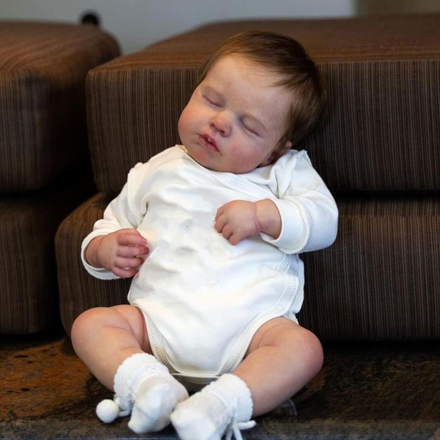 Lonian Realistico Bambole Reborn 20 Pollici Dormire Bambini Morbido Panno Corpo