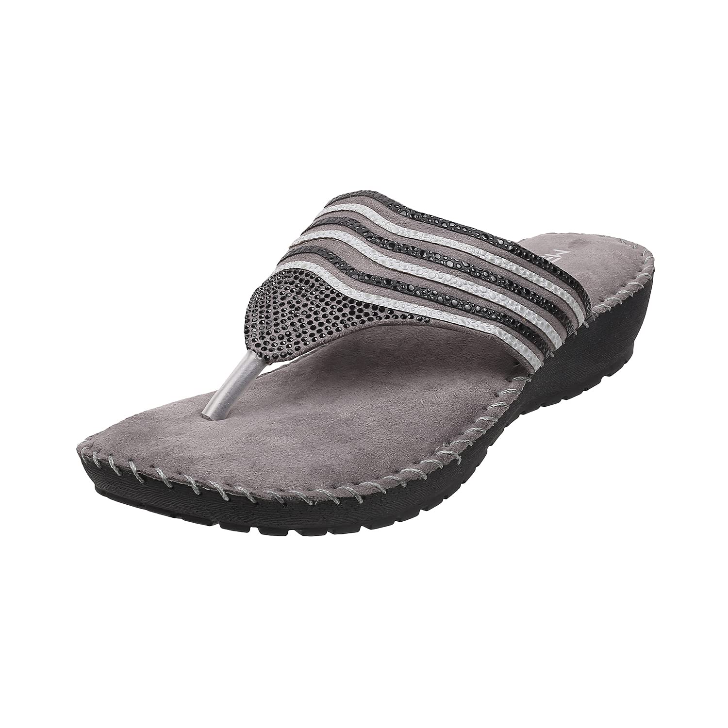 Metro Womens Grey Faux Leather Thong Strap Comfy Fashion Sandals UK/6 EU/39 (44-1678) (B09X79VN1X) Amazon Price History, Amazon Price Tracker