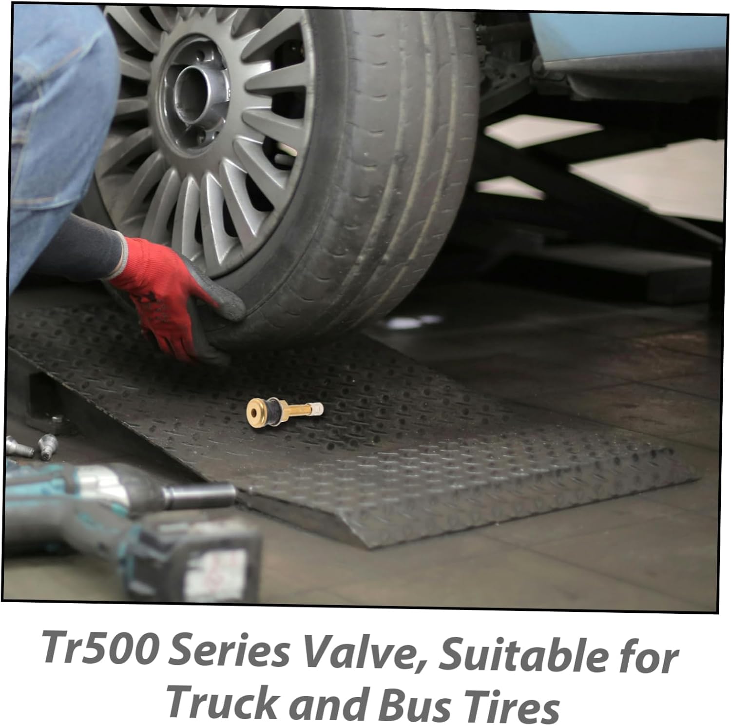 TR500 Tubeless Tire Valve Stem Kit Heavy-Duty Copper Valve Stems for Agricultural Wheels Trucks and Graders Sturdy Quick Replacement No Air Leakage