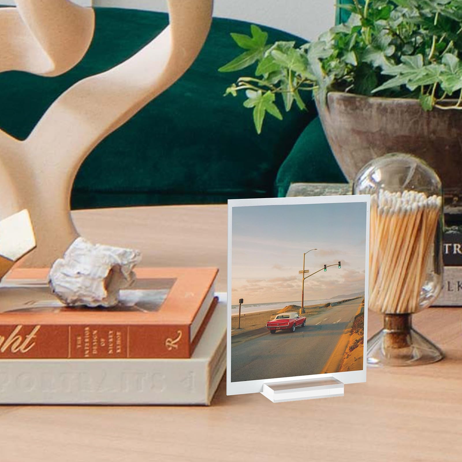 Mutualsign Acrylic Sign Holder 25 Pcs 5.5cm Place Card Holders Slim Slot Clear Acrylic Card Stands for Message Display Menu Cards - Image 2