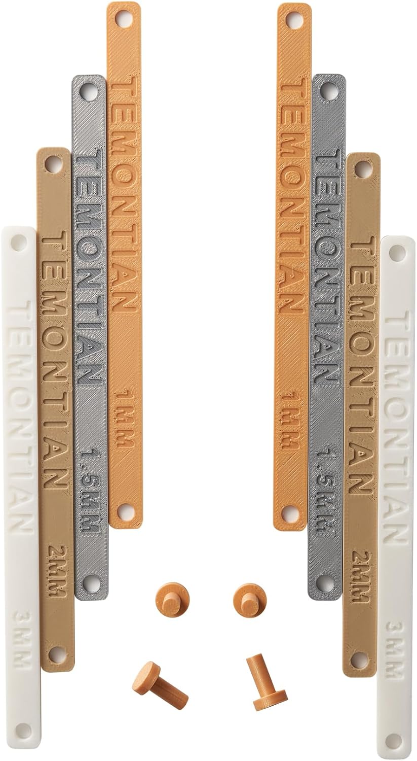 Rolling Pin Guides, Polymer Clay Depth Guide Set, 13 Thicknesses