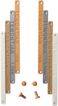 Polymer Clay Depth Guide Set, 4-Pair 13 Thickness Combinations 1-7.5mm, Color-Coded Polymer Clay Tools, Rolling Depth Gauge for Pottery Clay