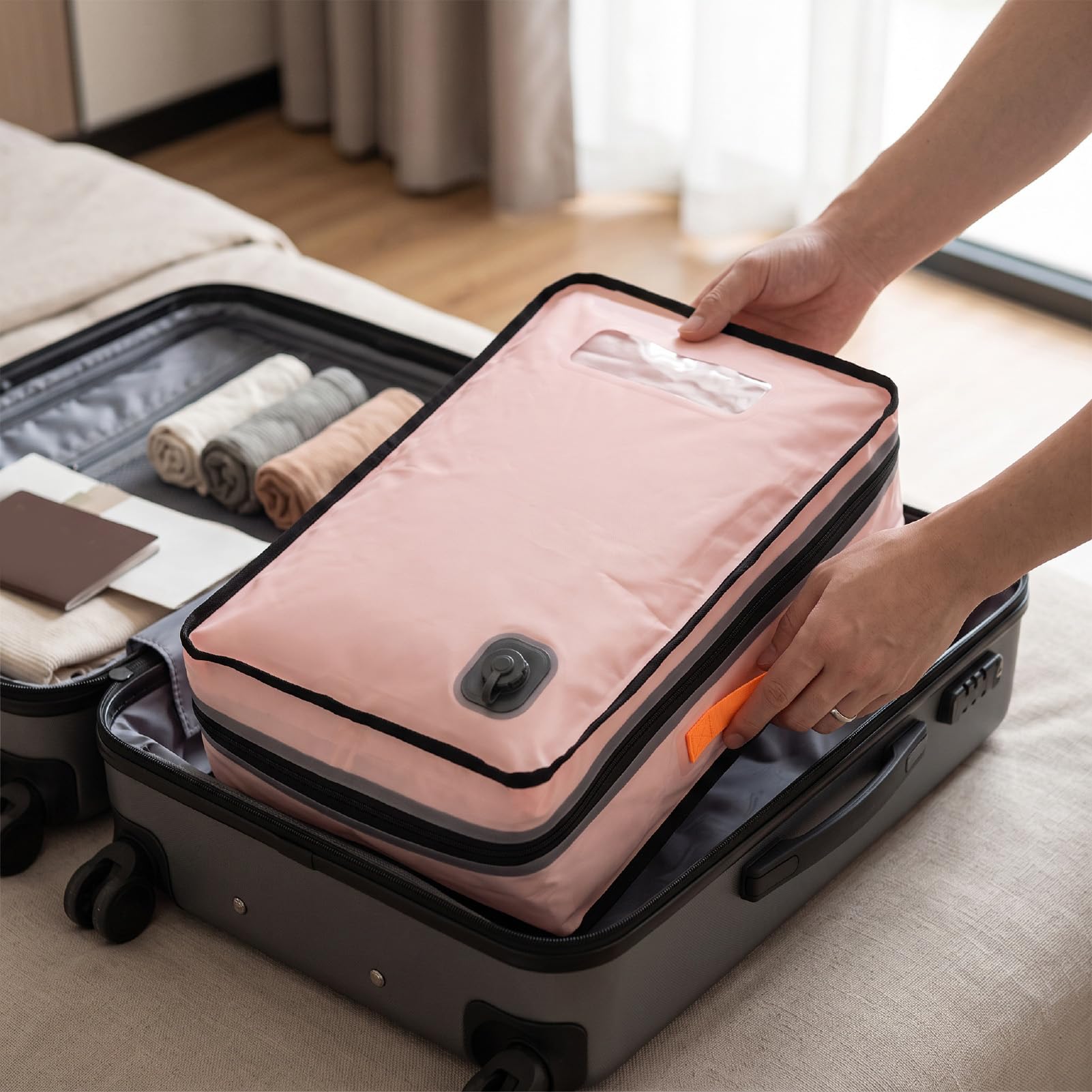 Bolsa de Almacenamiento Al Vacío, Cubo Plegable Impermeable 45 L