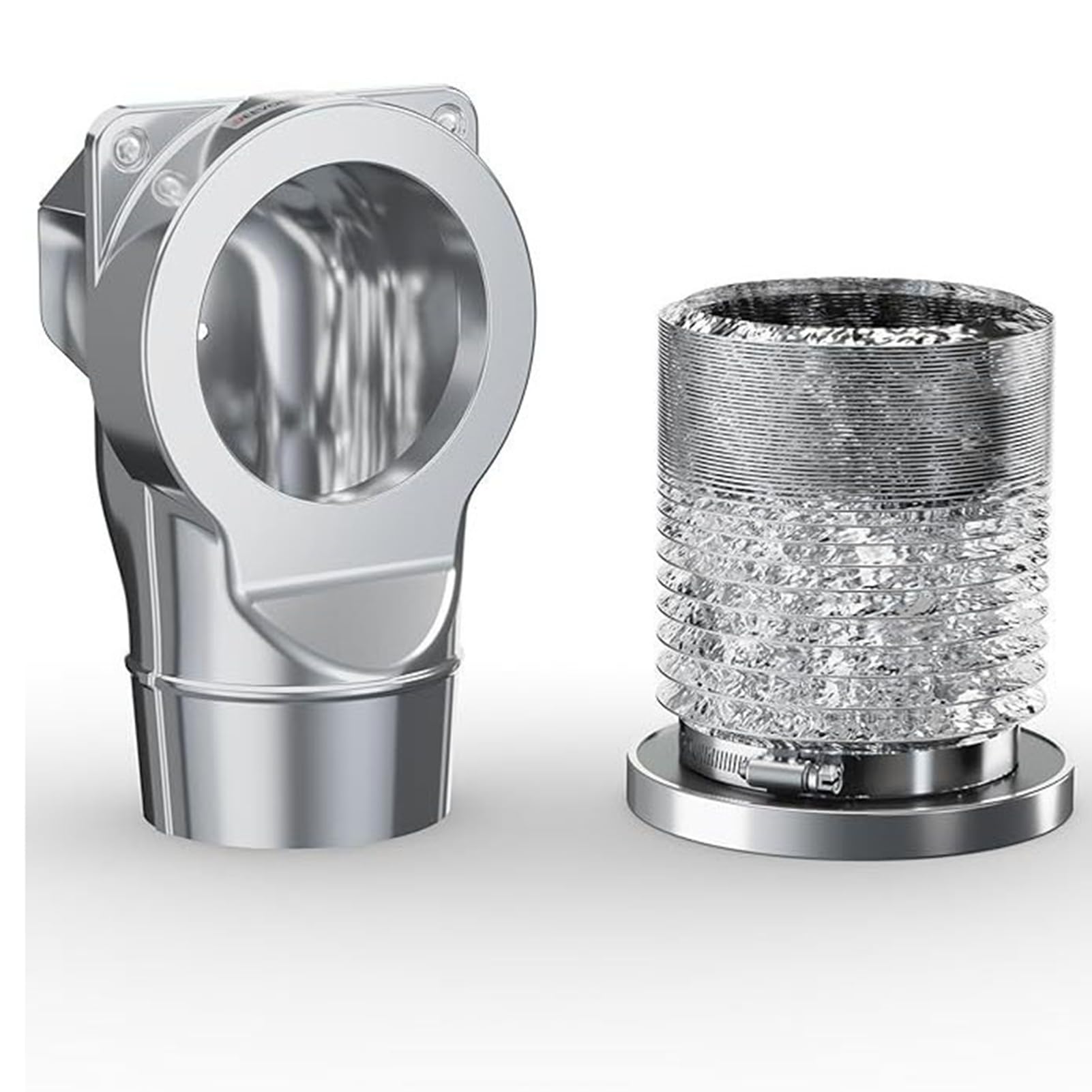 Generic Acoplamiento Magnético de Manguera de Escape de Secadora de 90 Grados con Ajuste Preciso y Diseño que Ahorra Espacio para Secadoras Domésticas y Soluciones de Ventilación Eficientes