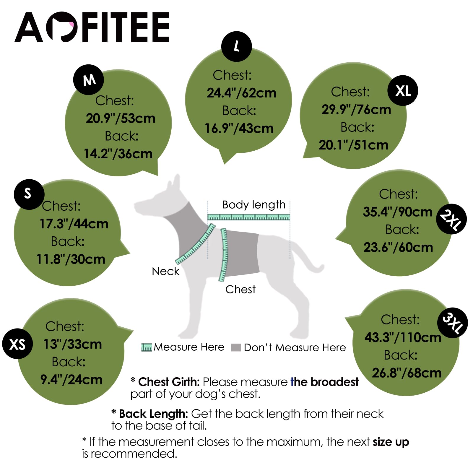AOFITEE Dog Coat, Warm Dog Winter Coat, Reflective Turtleneck Large Dogs Jacket with Harness Built in - Image 4