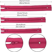 Vista 7 de Cremalleras, DOITEM 72 piezas de cremalleras para coser de 8 pulgadas, 12 pulgadas, 16 pulgadas, multicolor, cremallera de bobina de nailon