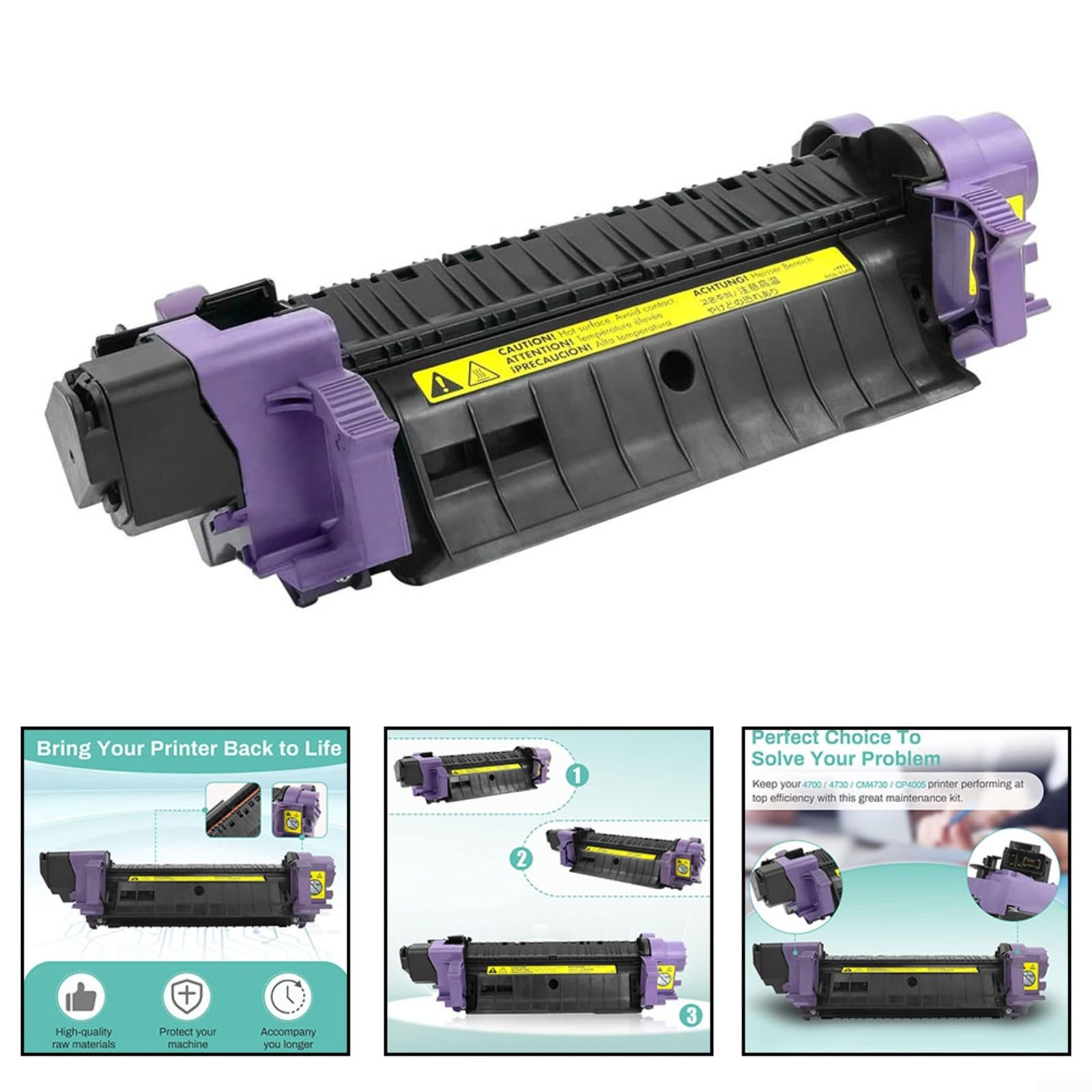 Unidad de fusión Q7502A RM1-3131 para impresora HP 4700 4730 CM4730 CP4005, conjunto de calefacción de 110 V con carcasa de metal