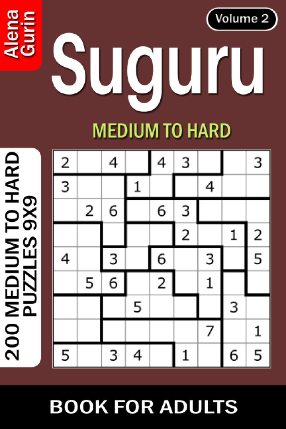 Suguru puzzle book for Adults: 200 Medium to Hard Puzzles 9x9 (Volume 2)