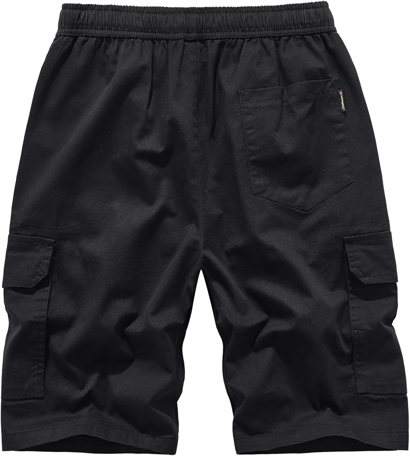 VtuAOL Men's Casual Elastic Waist Cargo Shorts Multi-Pockets Shorts with Drawstring - Image 6