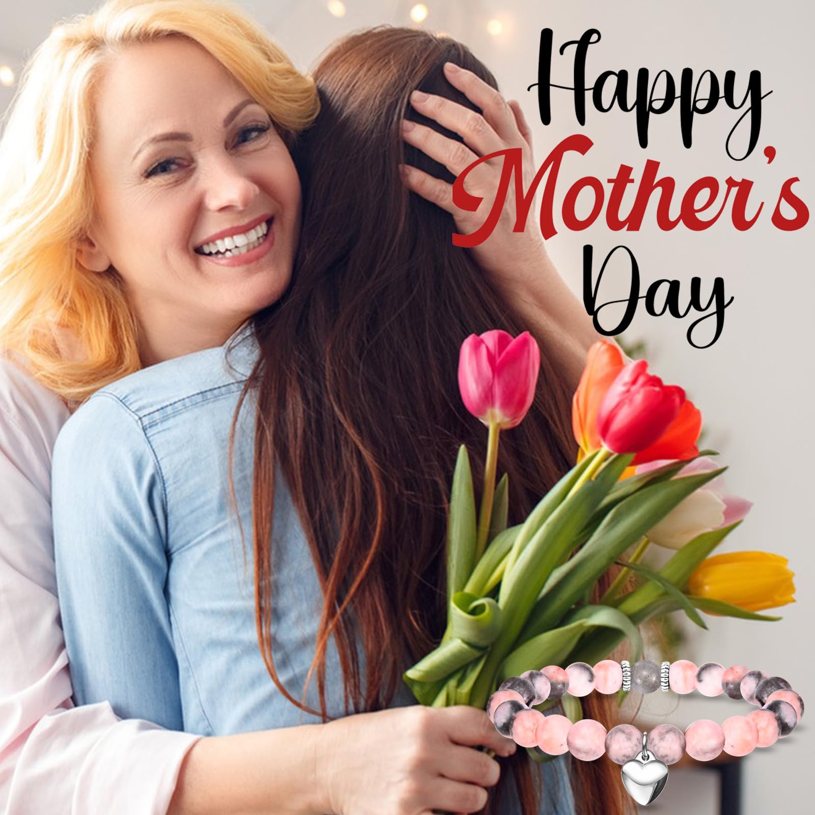 Gifts for Mom Wife Grandma New Mom to Be Bonus Mom Sister Dog Mom Aunt Stepmom Mother-in-Law Daughter Daughter-in-Law, Mothers Day Graduation Christmas Valentines Day Bracelet Gift for Women Her