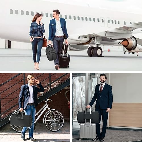 Miniatura 8 de Zalupri - Bolsas de ropa convertibles con correa para el hombro, 2 en 1 para colgar, bolsa de lona para hombres y mujeres