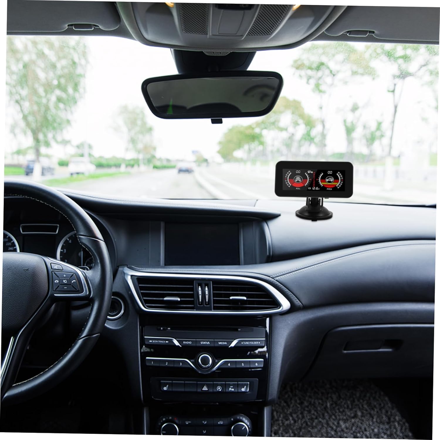 STOBAZA Car Inclinometer Level Gauge Digital Display Vehicle Monitor Voltage Measurement for Accurate Monitoring