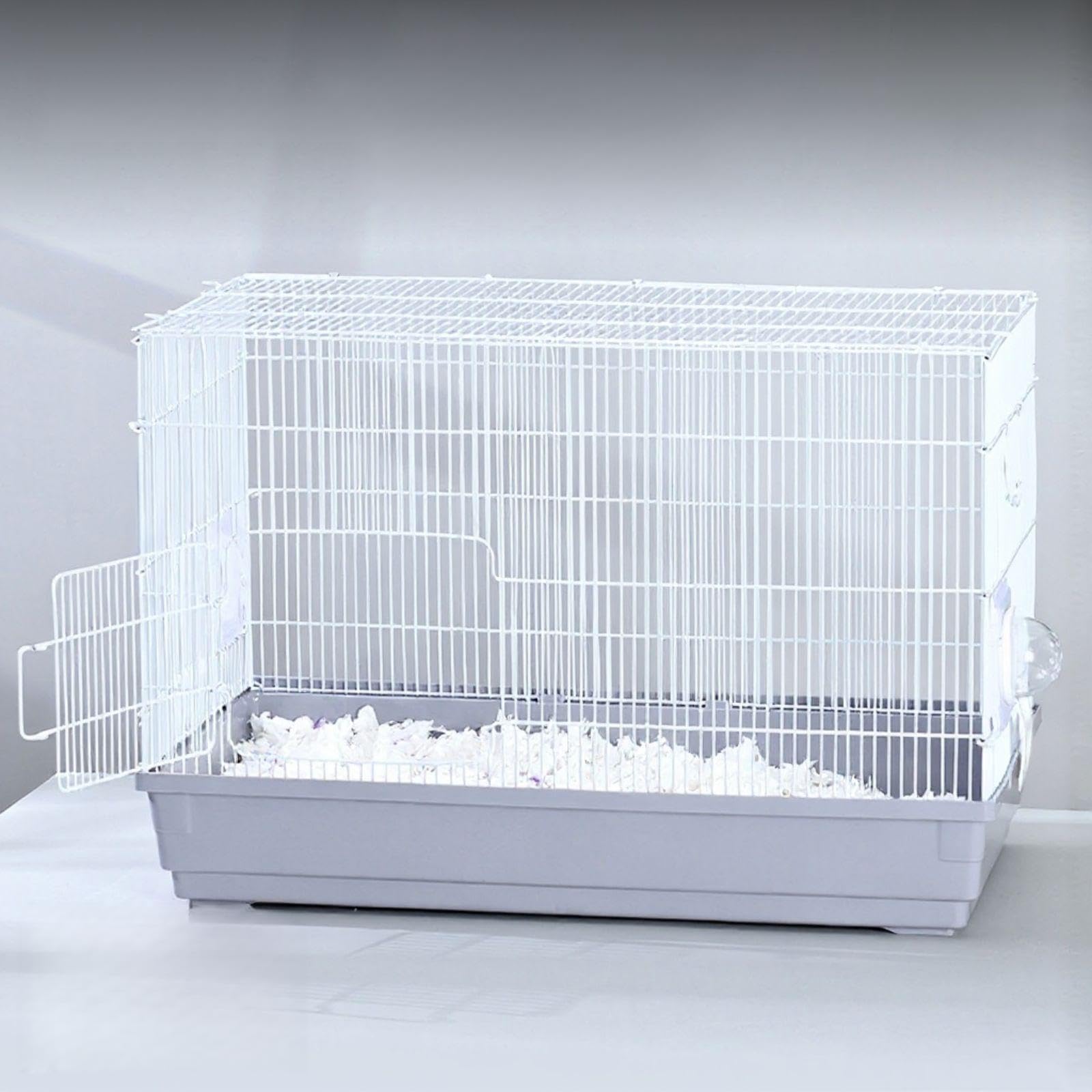 3tier Hamster Enclosure Large Space Antignaw Quiet Wheel Alabaster 57x31x39cm Bare Cage Gray-image-40