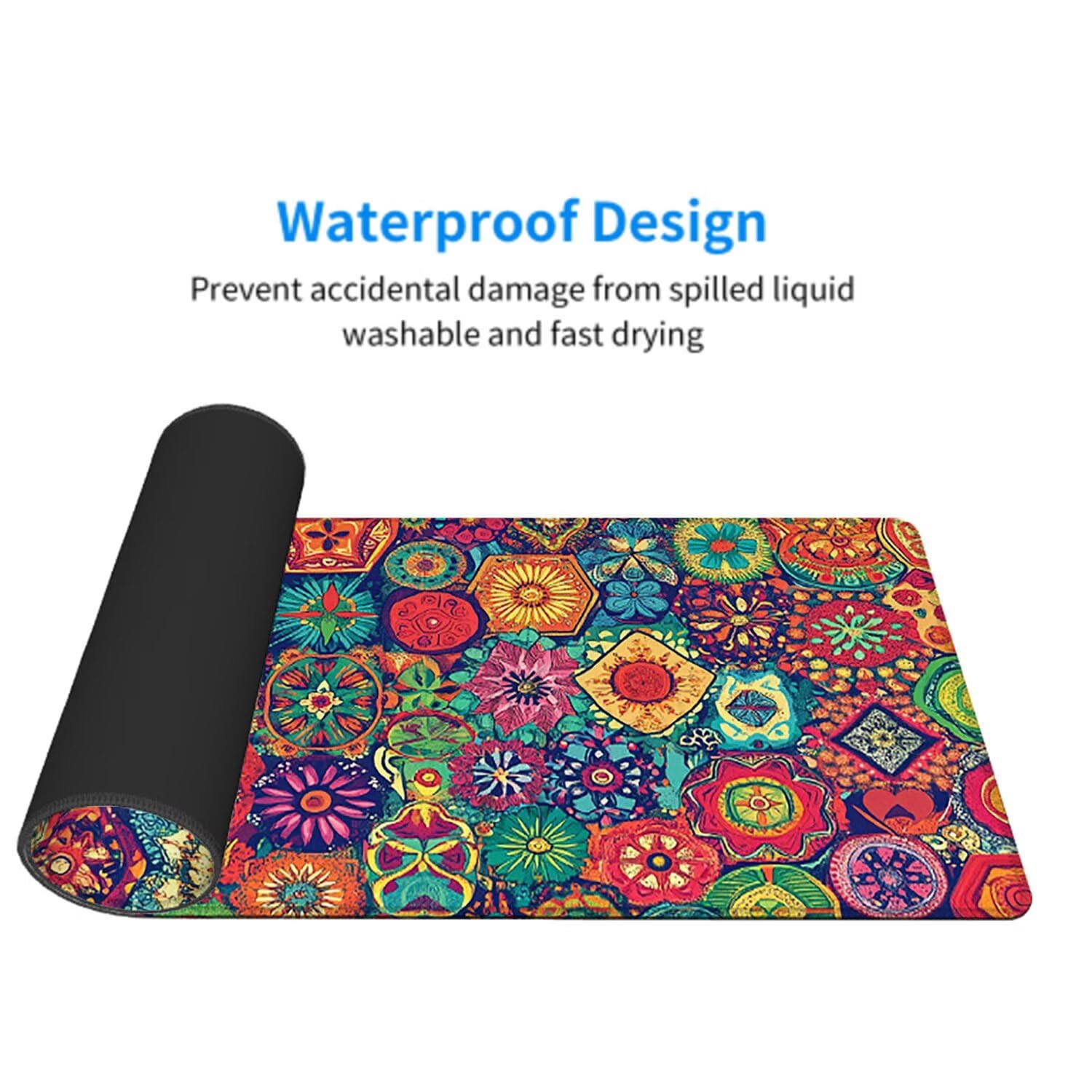 Abstrakcyjna podkładka pod mysz pod mysz pod mysz do gier XXL 1200 x 600 x 3 mm podkładka pod mysz gumowa duża podkładka pod mysz dla graczy akcesoria PC antypoślizgowe i wodoodporne, do klawiatury w