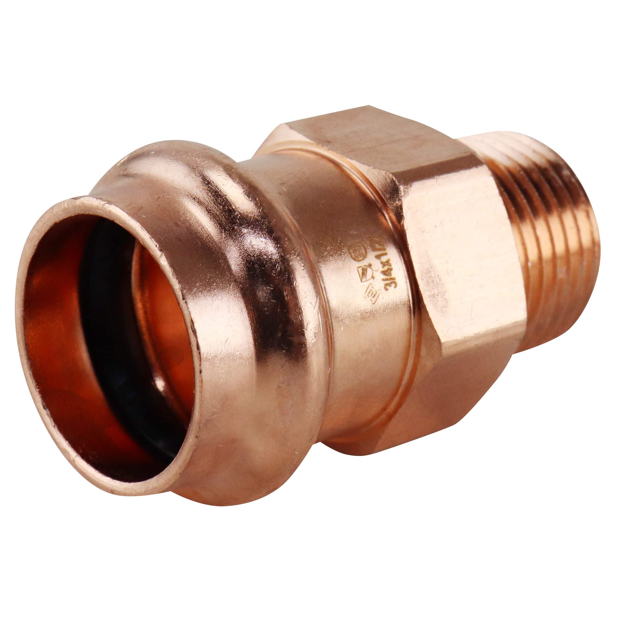 3/4 in. x 1/2 in. Copper Press x MPT Pressure Male Adapter