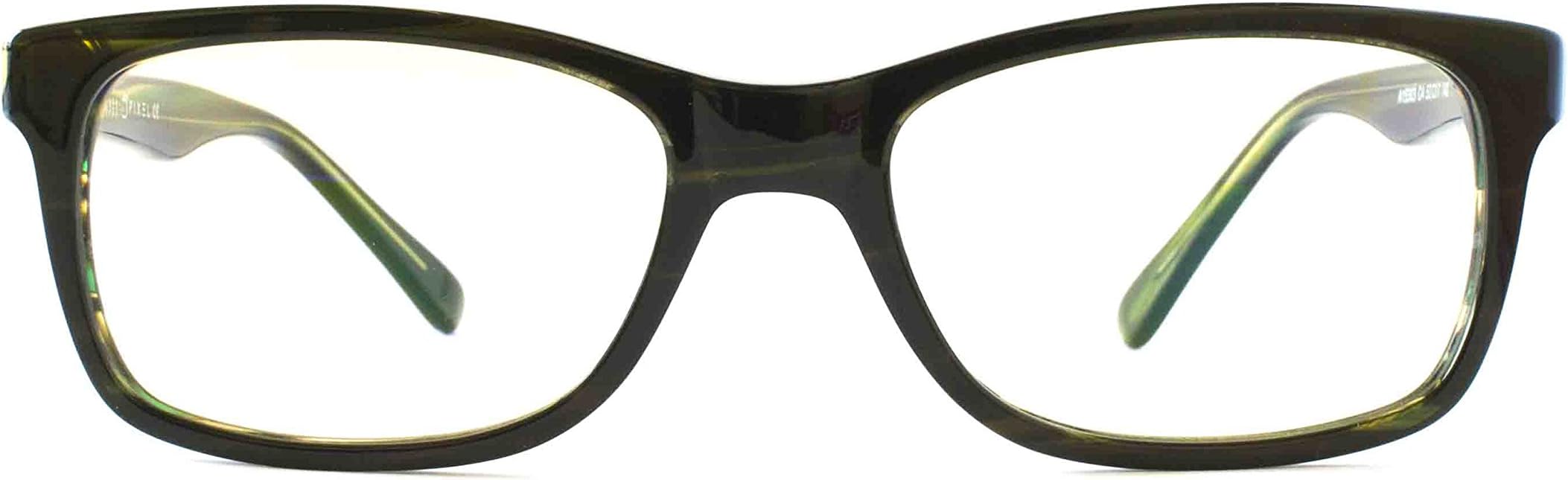 Pixel Eyewear Designer Computer Glasses with Anti-Blue Light Tint UV Protection, Anti-Glare, Full Rim, Acetate Frame Green Emerald Color - Lepo Style