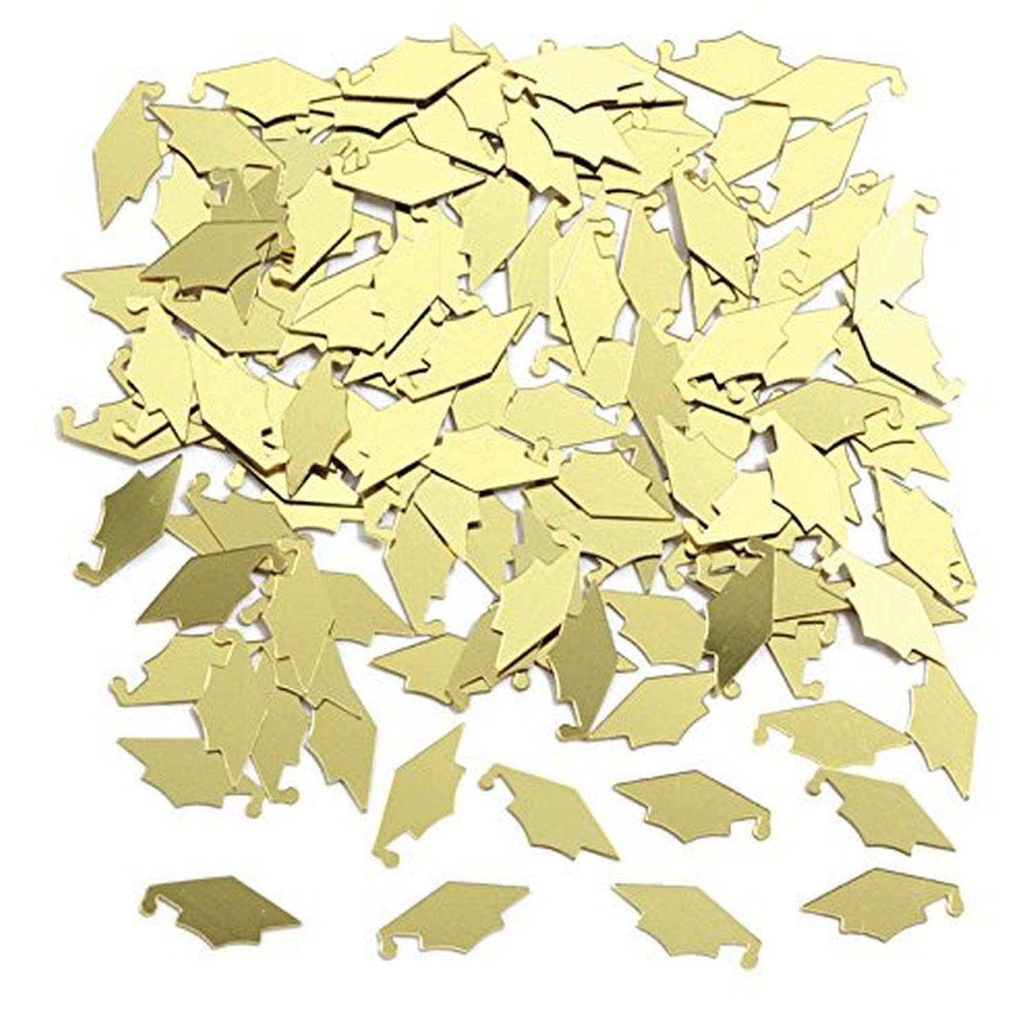 Creative Converting Graduation Caps Confetti, Yellow