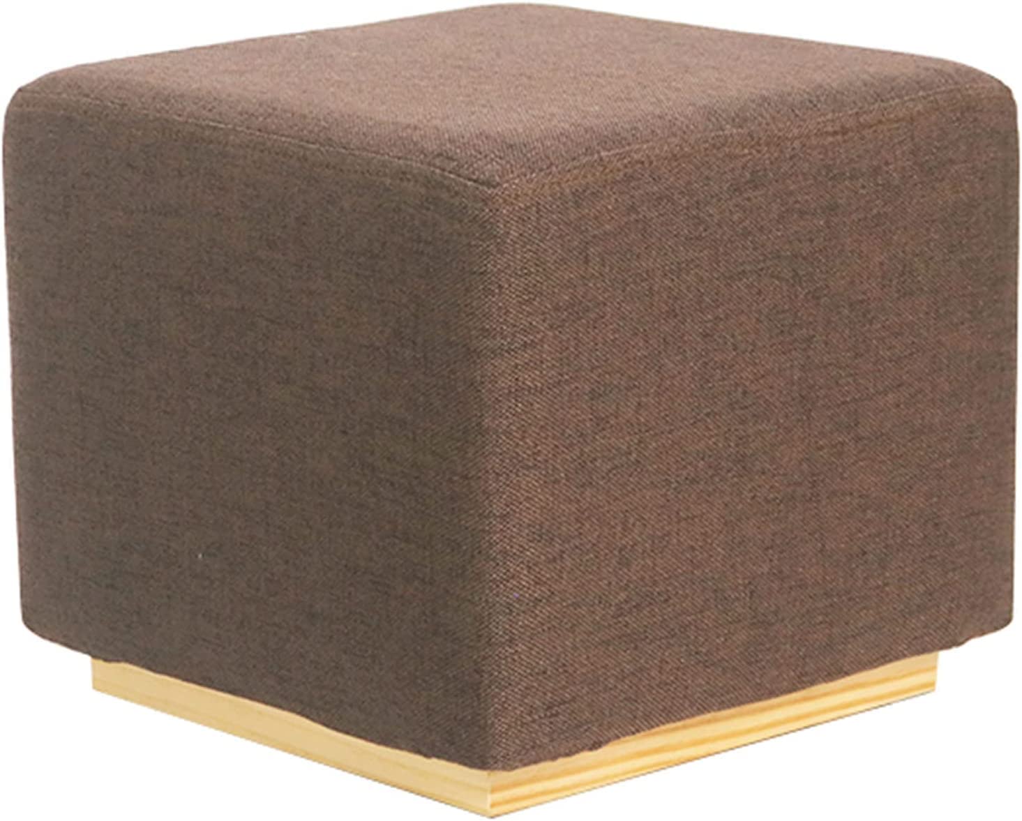 LMMIAOZ Padded Foam Foot Stool with Modern Square Upholstered Seat