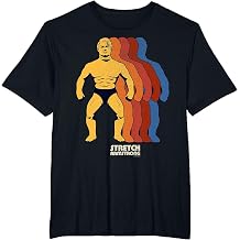 Stretch Armstrong Retro Superhero Silhouette Stack Logo T-Shirt