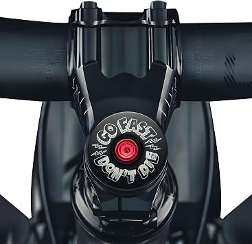 DISPATCH Go Fast Dont Die Bicycle Headset Cap - Customize Your Bolt Designed for 1 1/8" Steerer Tubes - 6061 Aluminum & Bike Headset Cap - Quick Installation & Durable Engraving, UV Printing