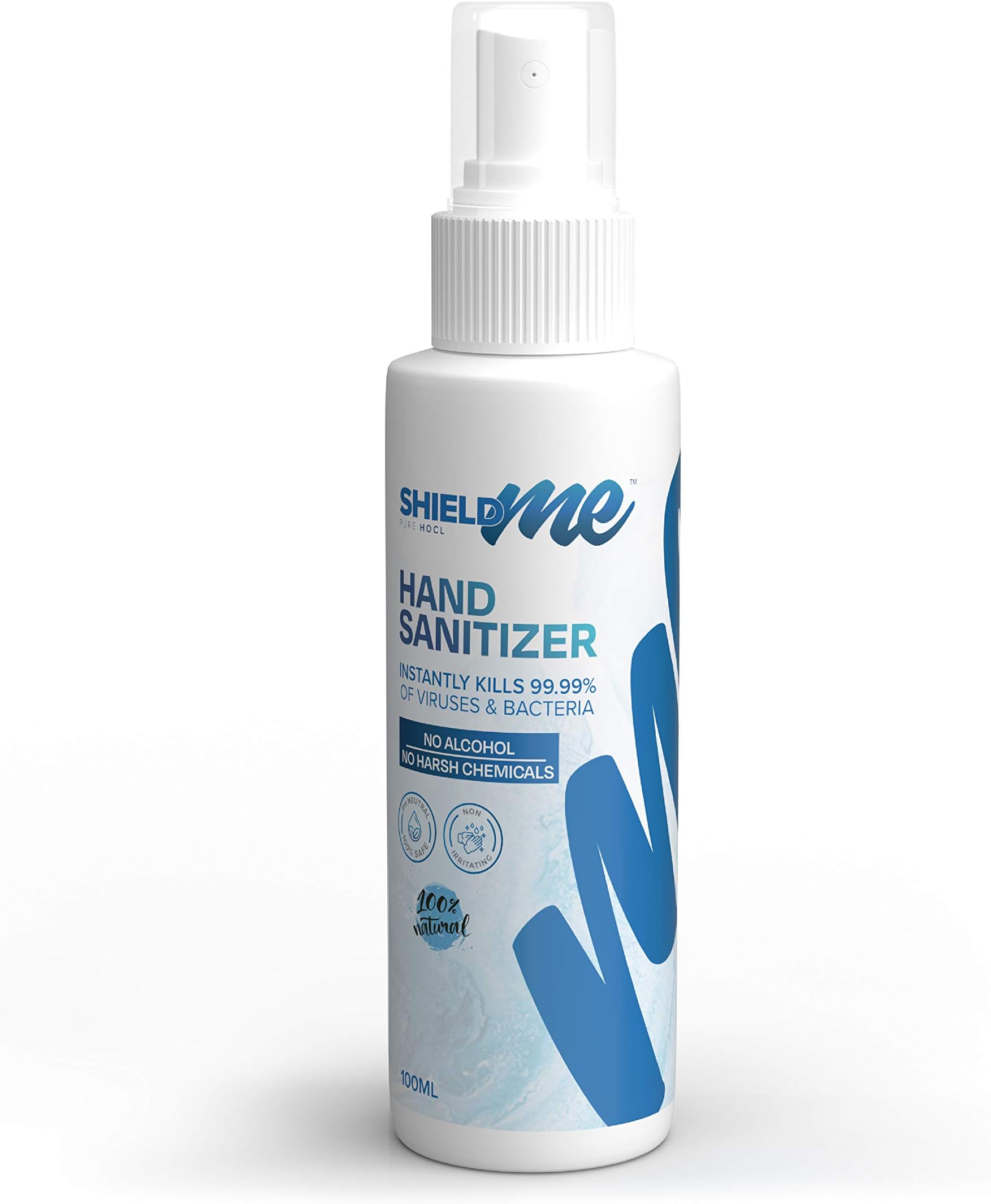 High Level Hand Sanitizer & Surface Disinfectant 100% Natural - Shieldme 100ML Spray Type