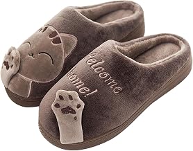 Meik Mangni Women's Winter Slippers Plush Slippers Warm Slippers Home Shoes Non-Slip Cotton Shoes Memory Foam Slippers Indoor Outdoor, Size EU 36-45