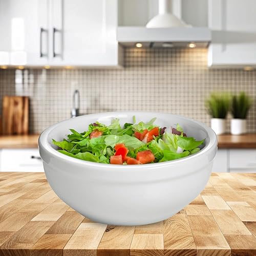 Miniatura 9 de HIC Kitchen HIC Tazón, individual, 28 onzas, porcelana blanca fina